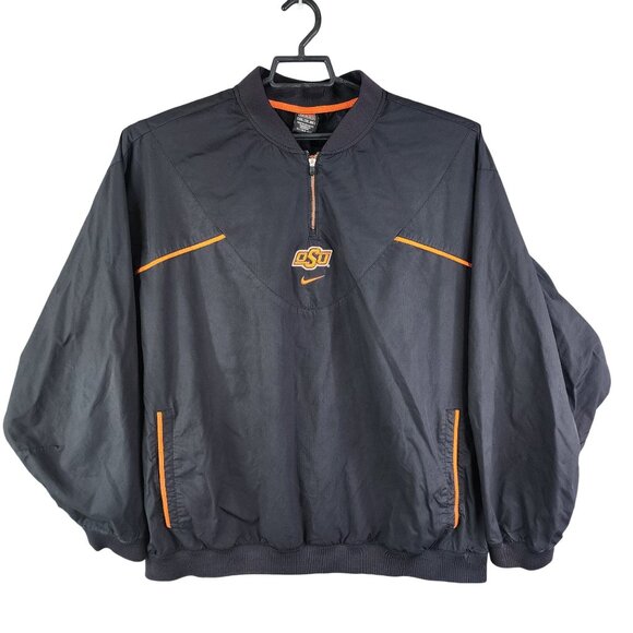 Men's Nike Clima-Fit Oklahoma State University Pullover Jacket 1/4 Zip Size XXL - Picture 1 of 15